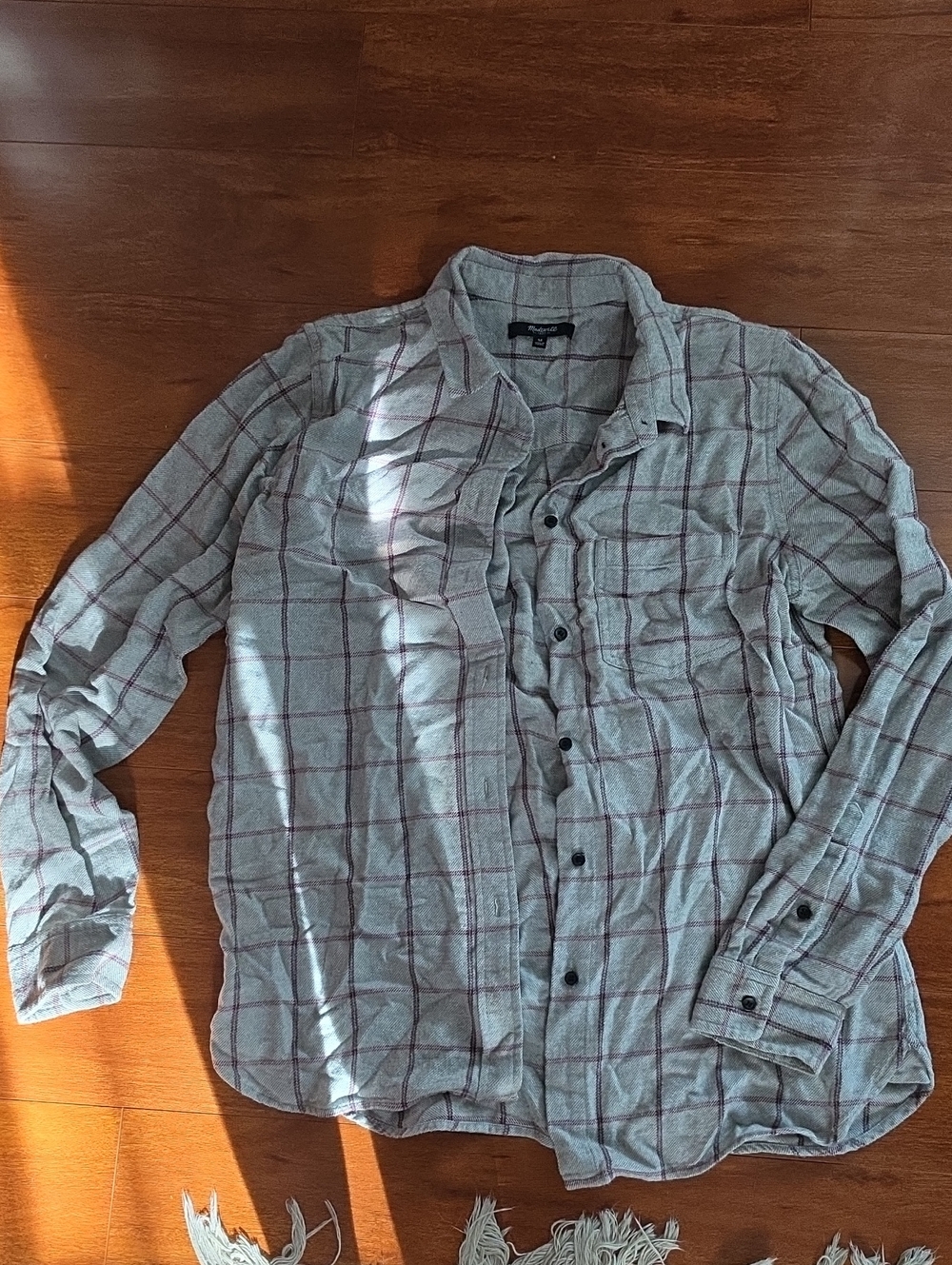 Madewell Flannel Plaid Button-Down Shirt